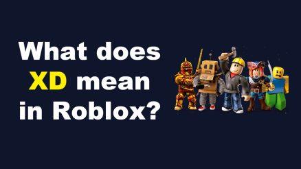 What does XD mean in Roblox
