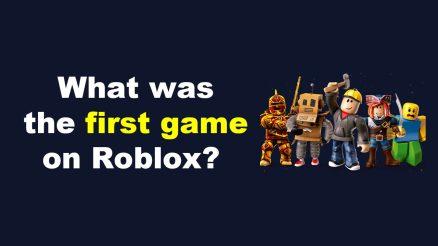 What was the first game on Roblox